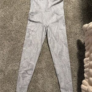 SPANX Gray Patterned Leggings